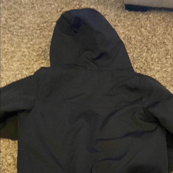 Abercrombie Kids Black Jacket with Buffalo Red Plaid Lining - LIKE NEW - Picture 3 of 4